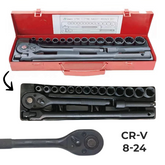 Set kovanih ključeva 17-dijelni 1/2" 8-24 mm